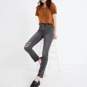 Madewell The Perfect Vintage Jean in Bartlett Wash: Ripped Edition